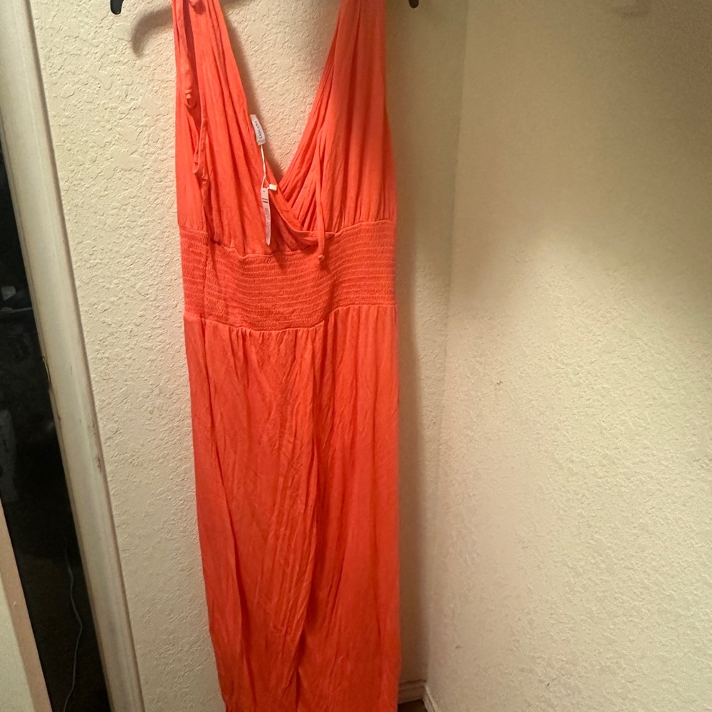 Vibrant Orange Jumpsuit NWT